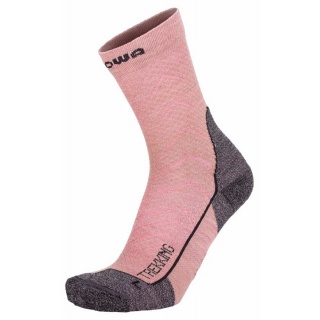 Lowa Hiking Sock Crew Trekking (Merino Wool, Honeycomb Structure) Pink Women - 1 Pair